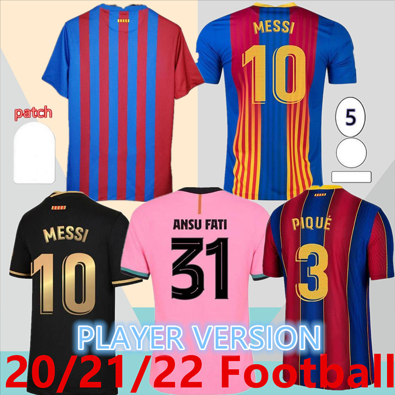 player version soccer jersey BARCA 20 21 22 camiseta futbol ANSU FATI 2021 2022 4th MESSI GRIEZMANN F.DE JONG Long sleeve Maillots de football shirt, Black;yellow
player version soccer jersey BARCA 20 21 22 camiseta futbol ANSU FATI 2021 2022 4th MESSI GRIEZMANN F.DE JONG Long sleeve Maillots de football shirt, Black;yellow