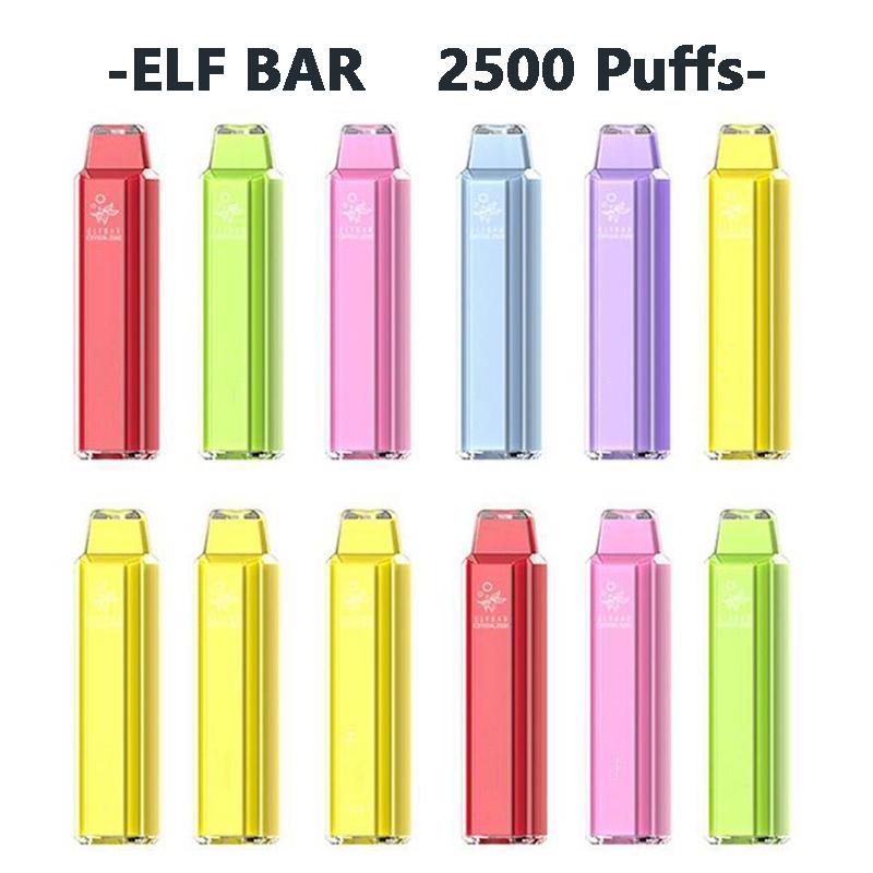 Elf Bar Crystal Disposable Cigarette Vape Pod Device 2500 Puffs 1000mAh 5.5ML E-liquid ecigs Start Kits Big Capacity Authentic Elfbar VS Puf
Elf Bar Crystal Disposable Cigarette Vape Pod Device 2500 Puffs 1000mAh 5.5ML E-liquid ecigs Start Kits Big Capacity Authentic Elfbar VS Puf