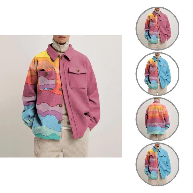Men's Wool & Blends Excellent Hipster Jacket Unique Pattern Practical Men Winter Casual Streetwear Outwear Coat, Blue
Men's Wool & Blends Excellent Hipster Jacket Unique Pattern Practical Men Winter Casual Streetwear Outwear Coat, Blue