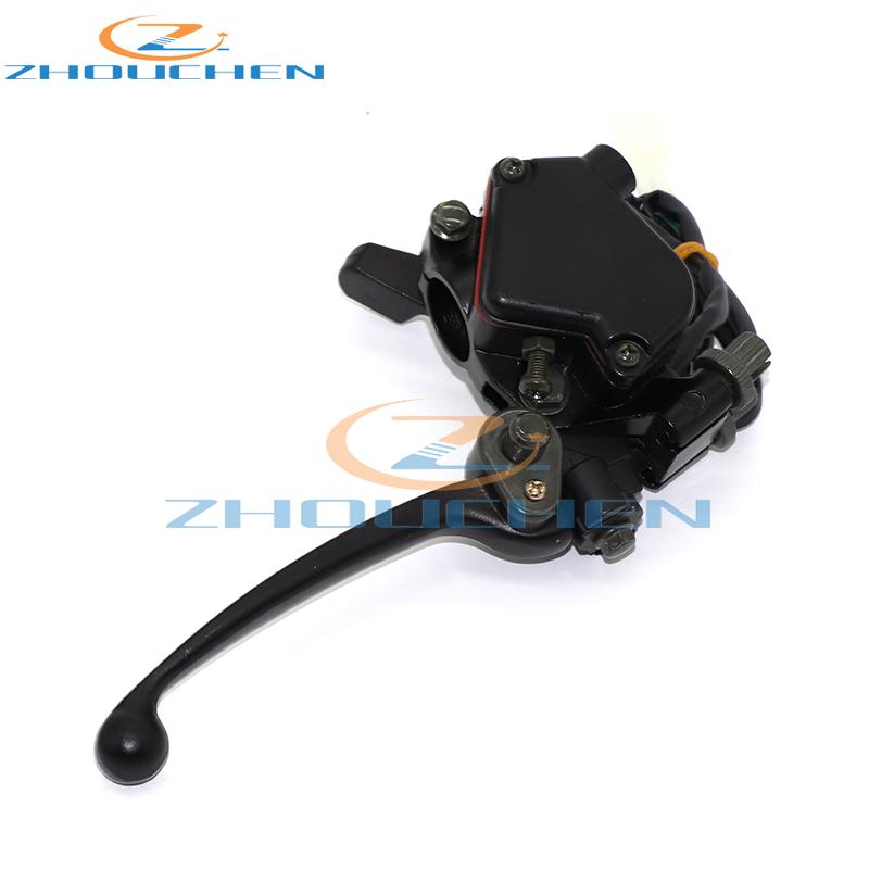 Motorcycle Brakes Thumb Throttle Accelerator Assembly Handle Brake Lever For 50cc 70cc 90cc 110cc 125cc 150cc 250cc Chinese ATV Quad 4 Wheel