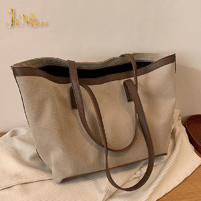 Evening Bags 2021 Large Capacity Simple Foreign Style Big Brand Shoulder Bag Fashion Canvas Tote Shopper Designer Handbag Women's, Brown
Evening Bags 2021 Large Capacity Simple Foreign Style Big Brand Shoulder Bag Fashion Canvas Tote Shopper Designer Handbag Women's, Brown