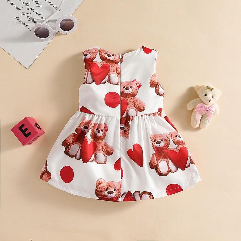 Girl's Dresses Little Girls Princess Dress Summer AutumnToddlers Sweet Style Cartoon Bear Printing Round Collar Sleeveless Skirt Bowknot, Red;yellow
Girl's Dresses Little Girls Princess Dress Summer AutumnToddlers Sweet Style Cartoon Bear Printing Round Collar Sleeveless Skirt Bowknot, Red;yellow