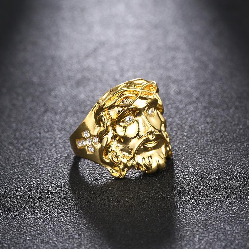 Cluster Rings High Quality Fashion Charm Punk Accessorie Jewelry 24K Gold Hip Hop Bling Crystal Cross Jesus Piece For Men Es Wishes, Golden;silver
Cluster Rings High Quality Fashion Charm Punk Accessorie Jewelry 24K Gold Hip Hop Bling Crystal Cross Jesus Piece For Men Es Wishes, Golden;silver