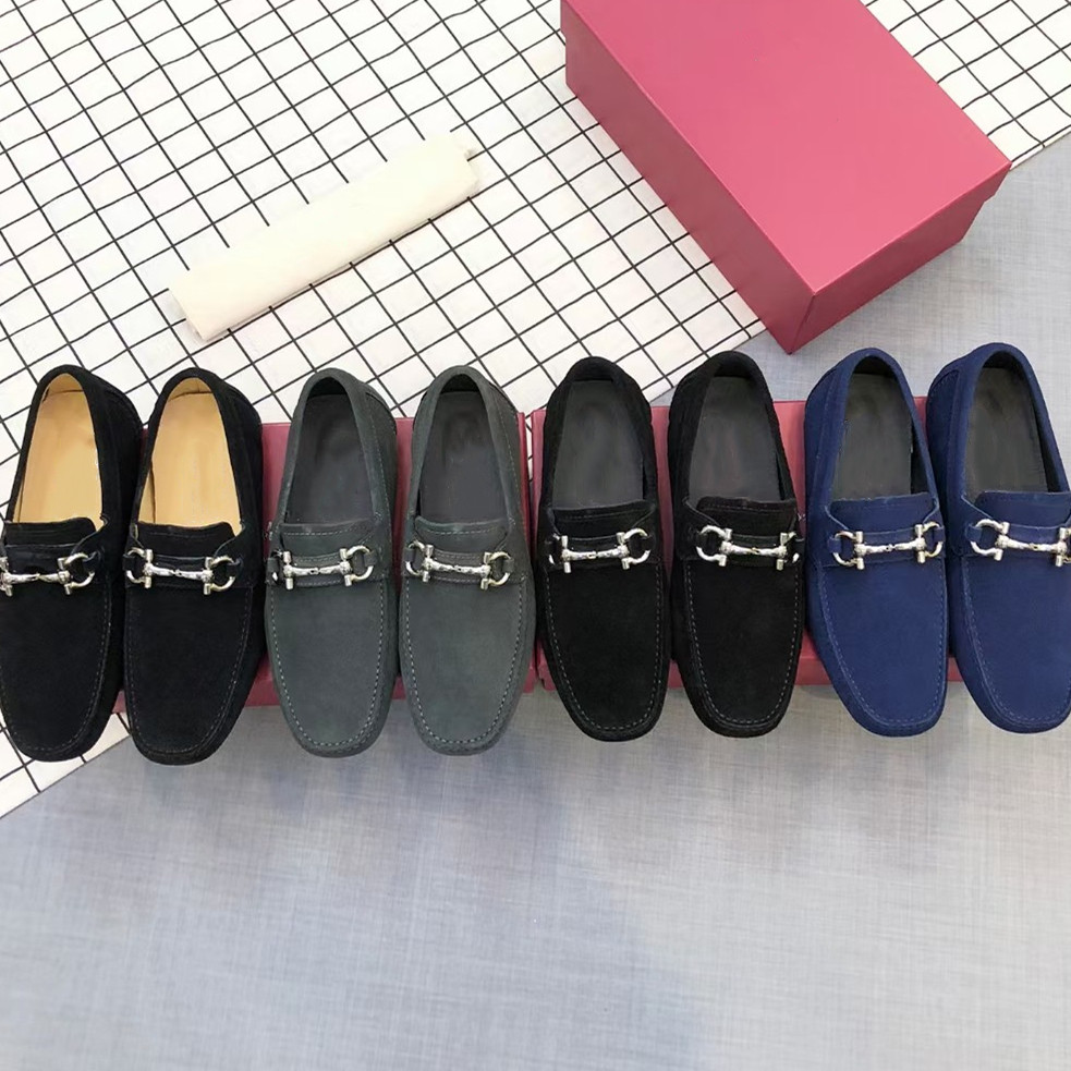Designer Spring Autumn Men Casual Shoes High Quality Abrasive Leather Bean Loafers Suede Metal Buckle Fashion Luxury Flat Business Dress Shoe Slip-On Comfortable, Color1
Designer Spring Autumn Men Casual Shoes High Quality Abrasive Leather Bean Loafers Suede Metal Buckle Fashion Luxury Flat Business Dress Shoe Slip-On Comfortable, Color1