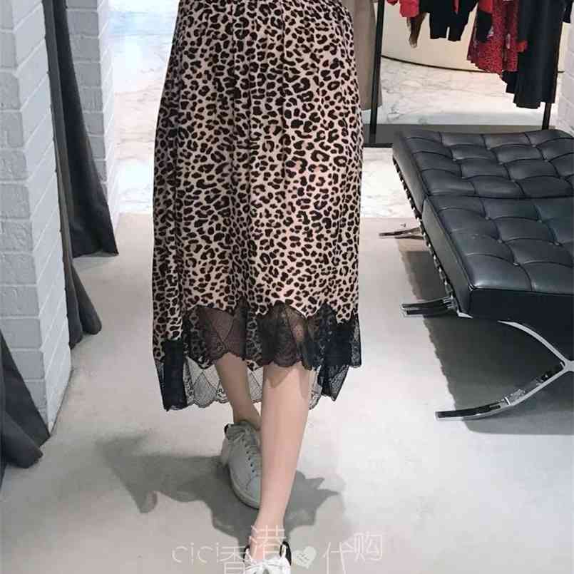 Women Skirt Leopard Print Lace Half Short and Long Front Design Retouched Figure Stitched Elasticated Waist 210708
Women Skirt Leopard Print Lace Half Short and Long Front Design Retouched Figure Stitched Elasticated Waist 210708