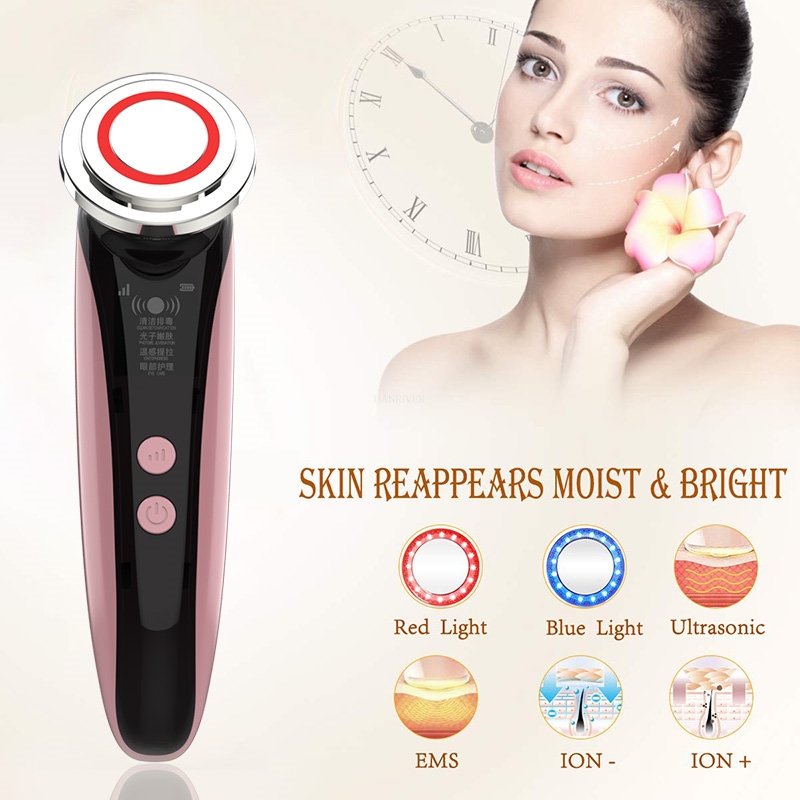 5 in 1 EMS Beauty Instrument RF RadioFrequency Facial LED Photon Skin Care Tool Device Face Lift Massage Tighten Beauty Machine
5 in 1 EMS Beauty Instrument RF RadioFrequency Facial LED Photon Skin Care Tool Device Face Lift Massage Tighten Beauty Machine