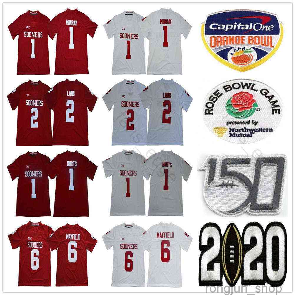2020 Peach Bowl 150TH NCAA Oklahoma Sooners College 2 CeeDee Lamb 1 Kyler Murray 6 Baker Mayfield Jalen Hurts Red White Football Jerseys, As picture men sizes
2020 Peach Bowl 150TH NCAA Oklahoma Sooners College 2 CeeDee Lamb 1 Kyler Murray 6 Baker Mayfield Jalen Hurts Red White Football Jerseys, As picture men sizes