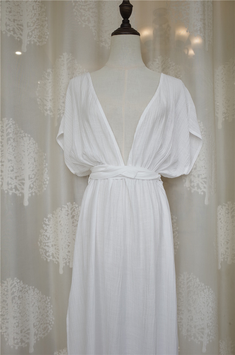 Beach Dress Long Cover up Vestido largo Verano Mujer Bathing suit ups Sarong Robe de Plage Tunic #Q681 210420