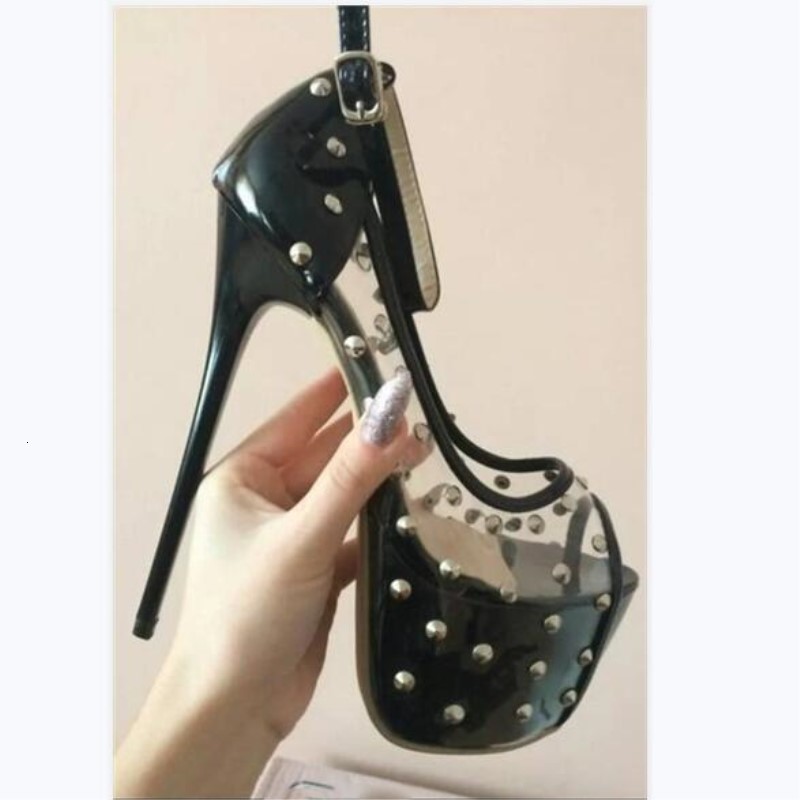 Slippers shoes, fashionable women's transparent stitching paint from the pvc, 16-18-inch high heels, peep bombs to e. WI37, 1# shoe box
Slippers shoes, fashionable women's transparent stitching paint from the pvc, 16-18-inch high heels, peep bombs to e. WI37, 1# shoe box