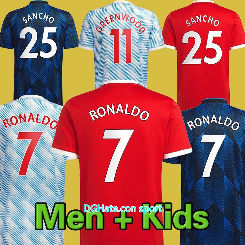 Manchester #7 RONALDO #25 SANCHO Home Red Soccer Jersey 2021/2022 #11 GREENWOOD #18 B.FERNANDES Away Soccer Shirt 21/22 #10 RASHFORD #6 POGBA 3rd football Uniform Kids Kit, Away no patch
Manchester #7 RONALDO #25 SANCHO Home Red Soccer Jersey 2021/2022 #11 GREENWOOD #18 B.FERNANDES Away Soccer Shirt 21/22 #10 RASHFORD #6 POGBA 3rd football Uniform Kids Kit, Away no patch