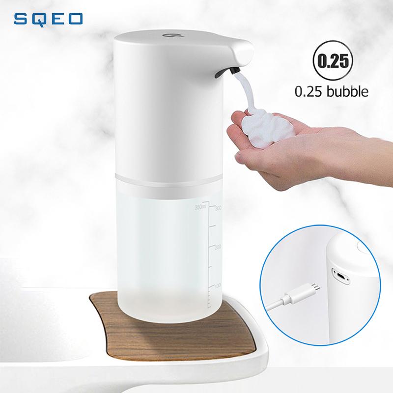 Liquid Soap Dispenser SQEO Touchless Automatic USB Charging Smart Foam Machine Infrared Sensor Hand Sanitizer
Liquid Soap Dispenser SQEO Touchless Automatic USB Charging Smart Foam Machine Infrared Sensor Hand Sanitizer
