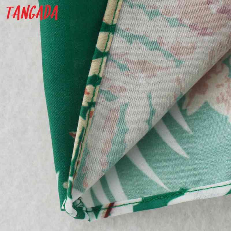 Women Chic Fashion Leaf Print Halter Dress Vintage Strap Sleeveless Back Zipper Female Dresses Vestidos 2W94 210416