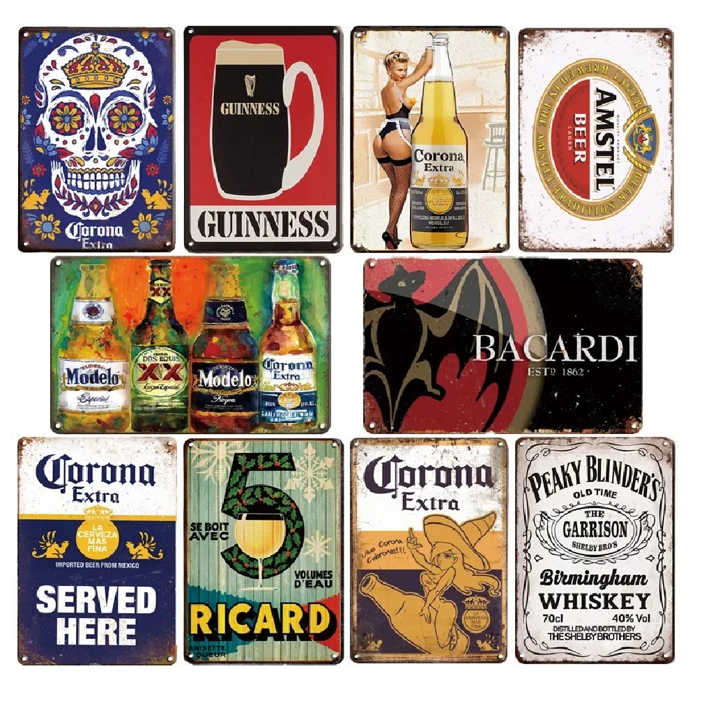 2021 Vintage Iron Painting Corona Bacardi Classic Beer Metal Plaque Bar Home Wall Decor Signs Retro Crafts Poster Tin Sign Man Cave Pub Kitchen Plates 30X20cm
2021 Vintage Iron Painting Corona Bacardi Classic Beer Metal Plaque Bar Home Wall Decor Signs Retro Crafts Poster Tin Sign Man Cave Pub Kitchen Plates 30X20cm