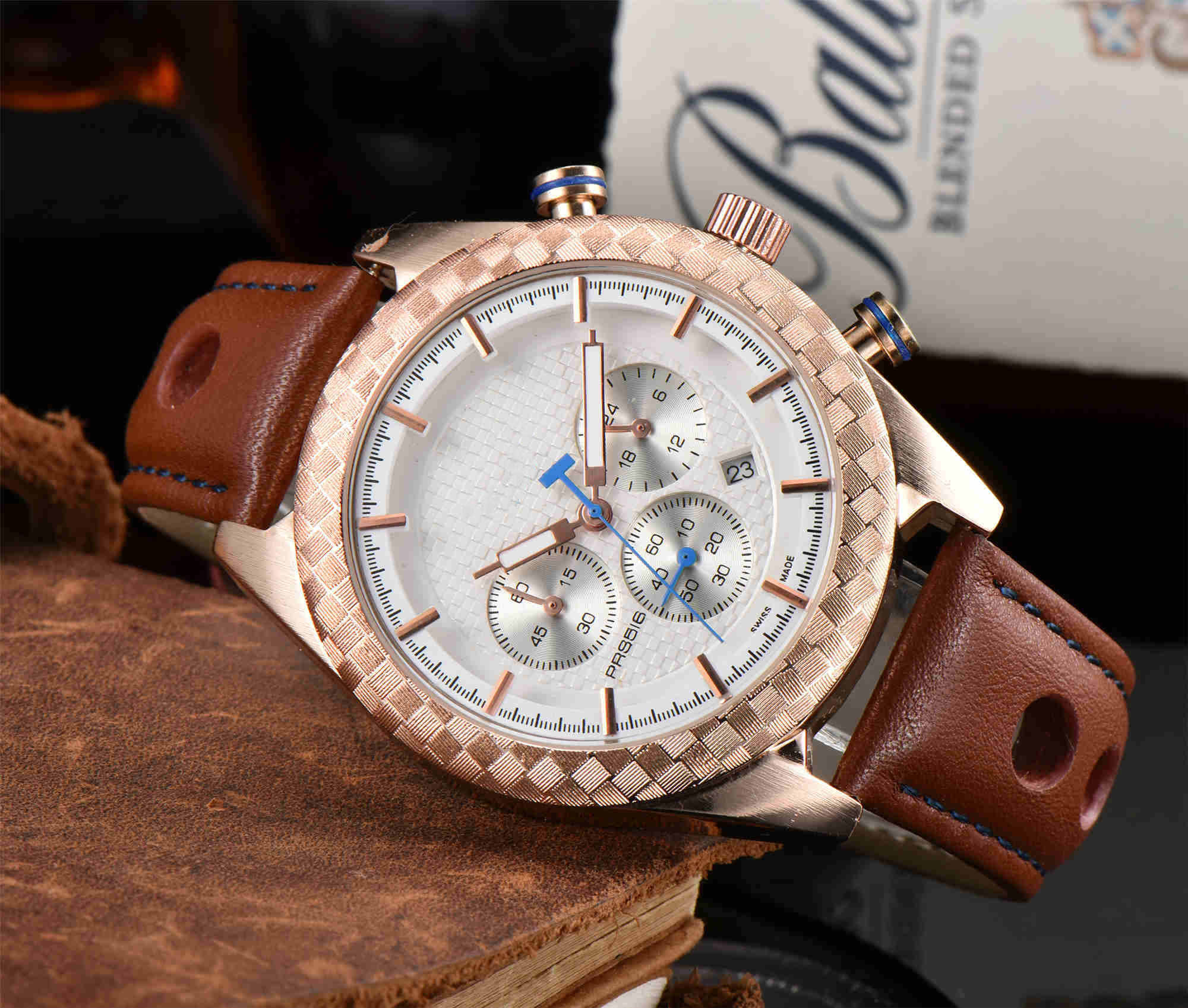 All dials working Stopwatch Mens Watch Luxury Watches With Calendar Leather Strap Top Brand Quartz Wristwatch for men High Quality
All dials working Stopwatch Mens Watch Luxury Watches With Calendar Leather Strap Top Brand Quartz Wristwatch for men High Quality