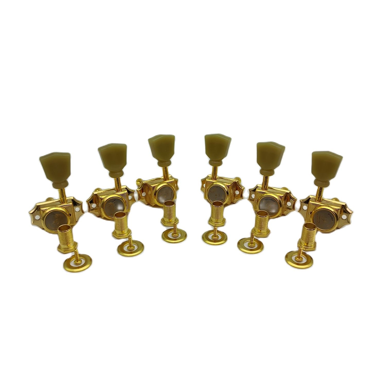 1 Set 3R3L Locking Guitar Machine Heads Lock String Deluxe Tuning Key Pegs Tuners for Electric, Acoustic or Folk Guitars
1 Set 3R3L Locking Guitar Machine Heads Lock String Deluxe Tuning Key Pegs Tuners for Electric, Acoustic or Folk Guitars