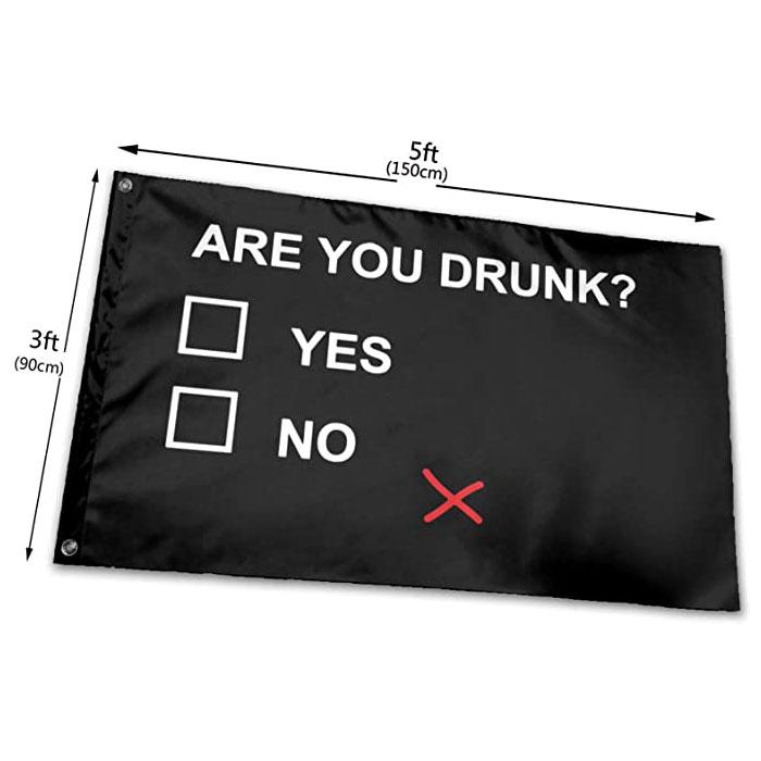 Are You Drunk Funny Beer Drinking Flag Vivid Color UV Fade Resistant Outdoor Double Stitched Decoration Banner 90x150cm Sports Digital Print Wholesale
Are You Drunk Funny Beer Drinking Flag Vivid Color UV Fade Resistant Outdoor Double Stitched Decoration Banner 90x150cm Sports Digital Print Wholesale