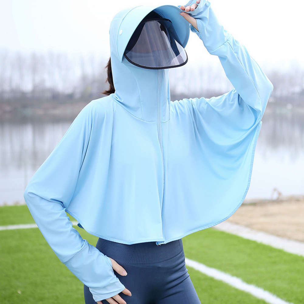 Sunscreen hat for female cyclists driving in summer, Blue;gray
Sunscreen hat for female cyclists driving in summer, Blue;gray