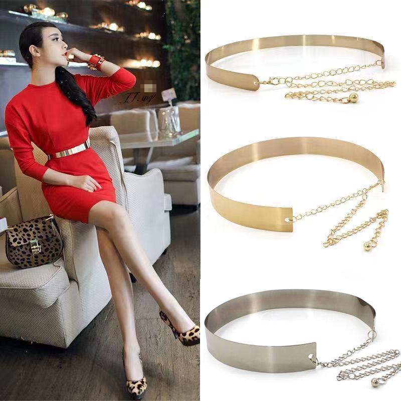 Belts Fashion Womens Gold Silver Metal Sheet Chain Pendant Wide Girdle Elastic Female Gift Accessories Wedding Jewelry Waistband, Black;brown
Belts Fashion Womens Gold Silver Metal Sheet Chain Pendant Wide Girdle Elastic Female Gift Accessories Wedding Jewelry Waistband, Black;brown