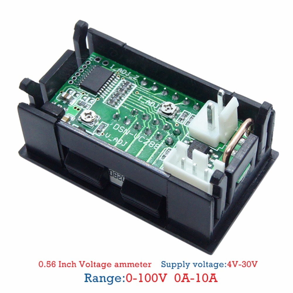 Dc 0-100V 10A Dual Led Digital Voltimeter Voltage Amp Power Auto Monitor Tester Tool