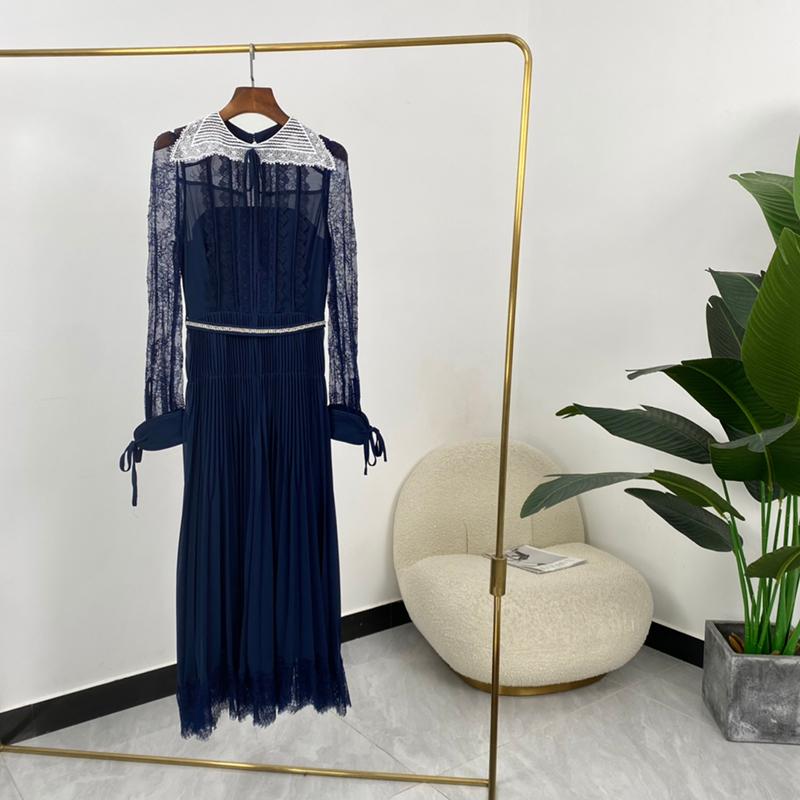 Casual Dresses 2021 Autumn Navy Blue Lace Bow Hollow Out Women Chiffon Elegant A-Line Ankle-Length With Sashes, Black;gray
Casual Dresses 2021 Autumn Navy Blue Lace Bow Hollow Out Women Chiffon Elegant A-Line Ankle-Length With Sashes, Black;gray