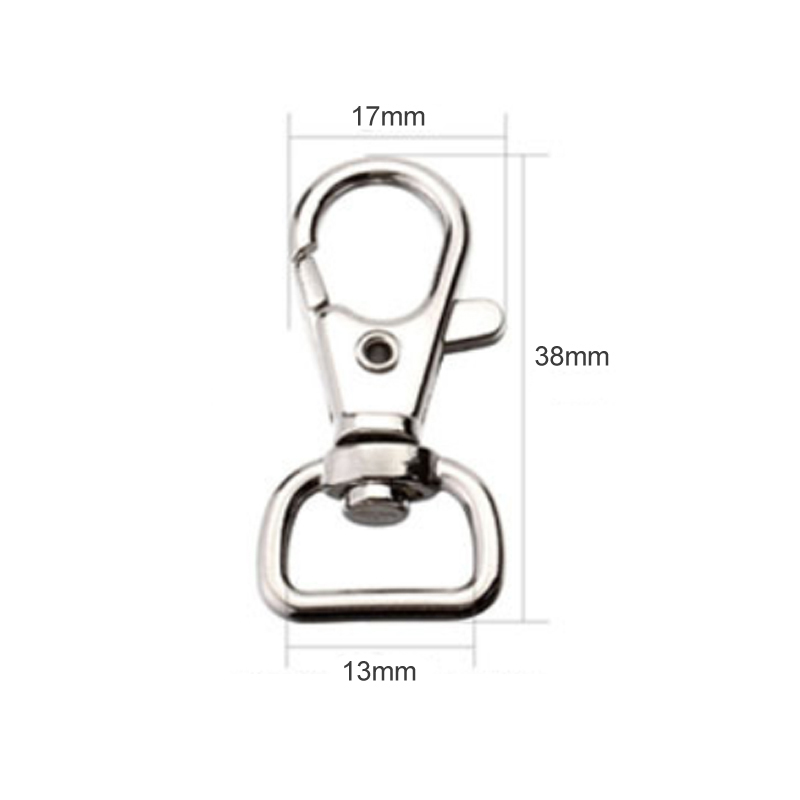 Key Chain Ring Metal Swivel Trigger Apparel Sewing Fabric Lobster Clasp 10 Pcs Outdoor Backpack Bag Parts Snap Hook