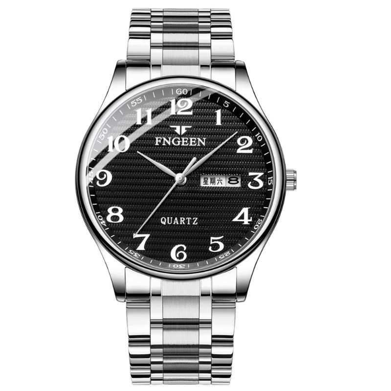 Wristwatches Fngeen Waterproof Elderly Watch Men And Women Luminous Large Dial Middle-aged Steel Belt Quartz Business, Silver-golden
Wristwatches Fngeen Waterproof Elderly Watch Men And Women Luminous Large Dial Middle-aged Steel Belt Quartz Business, Silver-golden