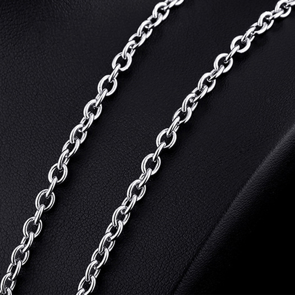 3mm/4mm Silver Stainless Steel Trace O Chain Link for Men Women Necklace 45cm-75cm Length with Velvet Bag
3mm/4mm Silver Stainless Steel Trace O Chain Link for Men Women Necklace 45cm-75cm Length with Velvet Bag