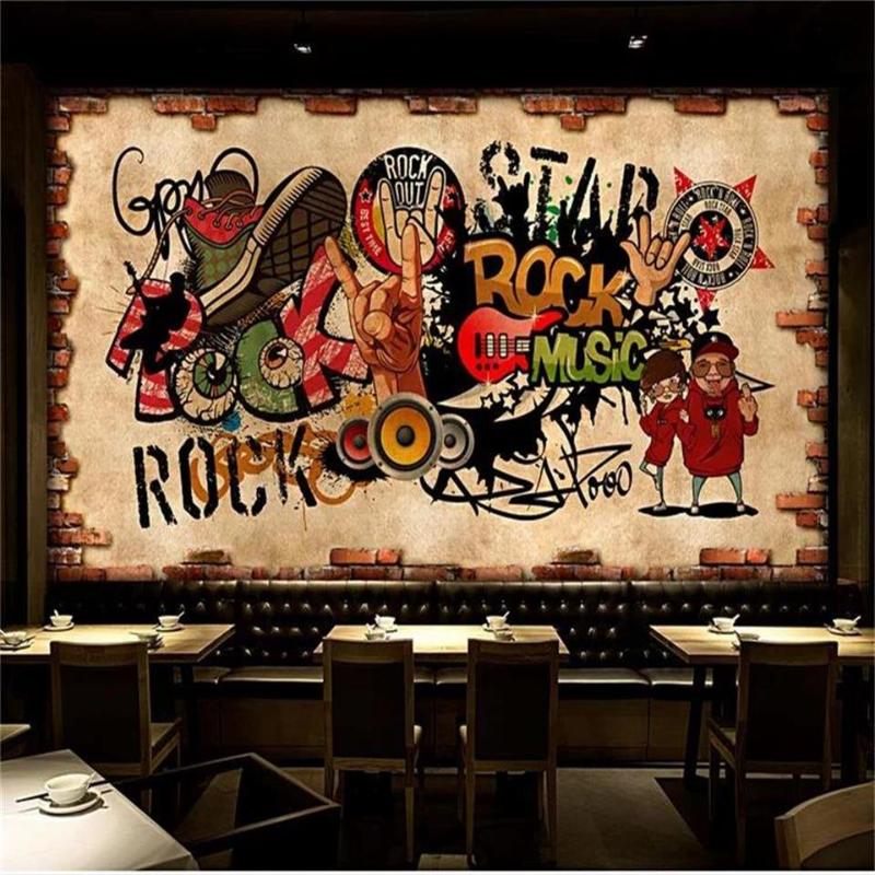 Custom 3D Po Wallpaper Mural Room Sofa TV Backdrop Retro Brick Wall Hip Hop Rock Music Bar KTV Picture Wallpapers
Custom 3D Po Wallpaper Mural Room Sofa TV Backdrop Retro Brick Wall Hip Hop Rock Music Bar KTV Picture Wallpapers