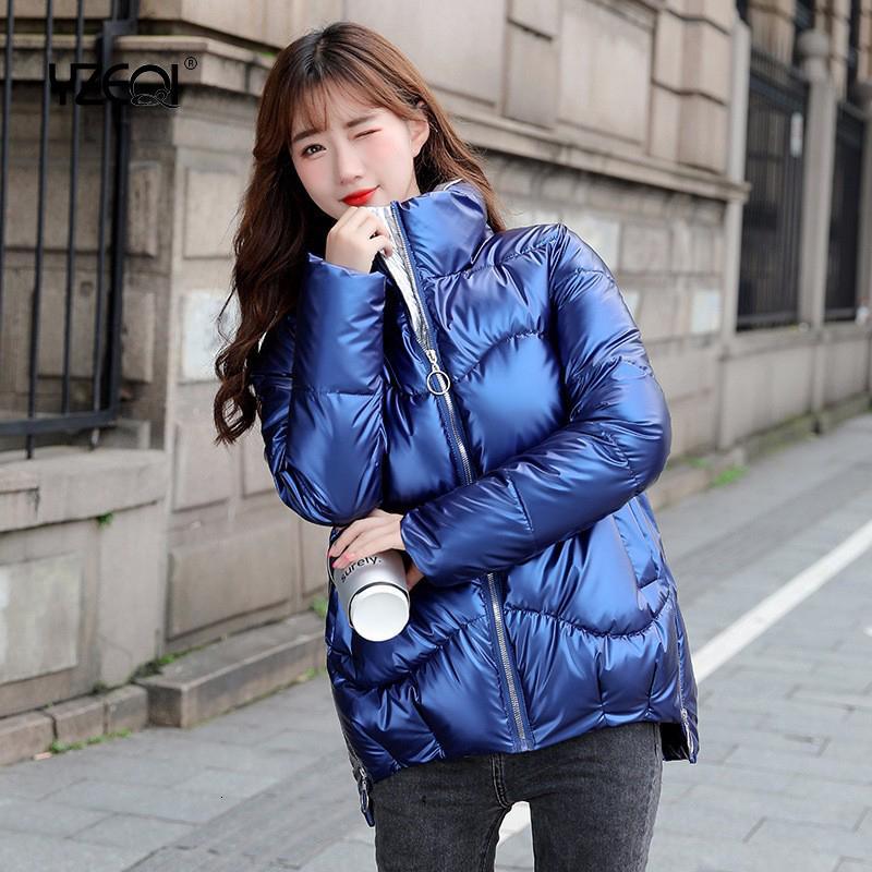 Women's Down & Parkas Yzeqi Autumn Winter Coats Fashion Glossy Warm Jacket Stand Collar Women Casual Shinny Padded Cotton KJ4A, Black
Women's Down & Parkas Yzeqi Autumn Winter Coats Fashion Glossy Warm Jacket Stand Collar Women Casual Shinny Padded Cotton KJ4A, Black