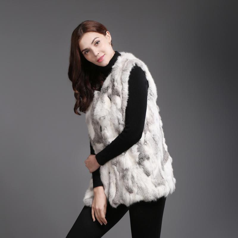 Female Real Fur Vest Women 100% Natural Sleeveless Coat 2021 Fashion Winter Warm Gilet Women's & Faux