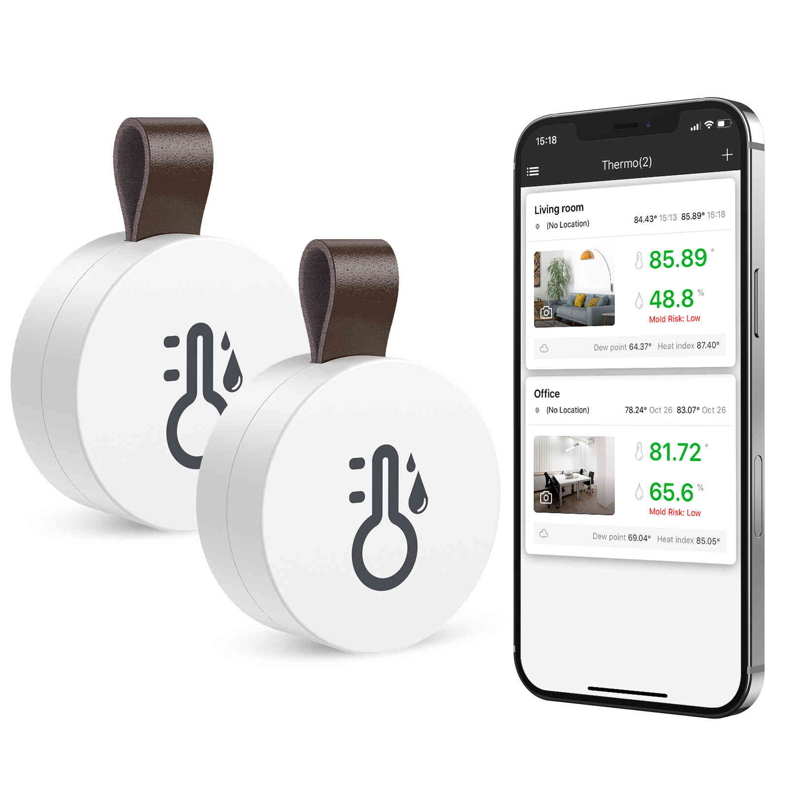 Oria hygrometer wireless bluetooth thermometer outdoors smart house temperature and humidity sensor