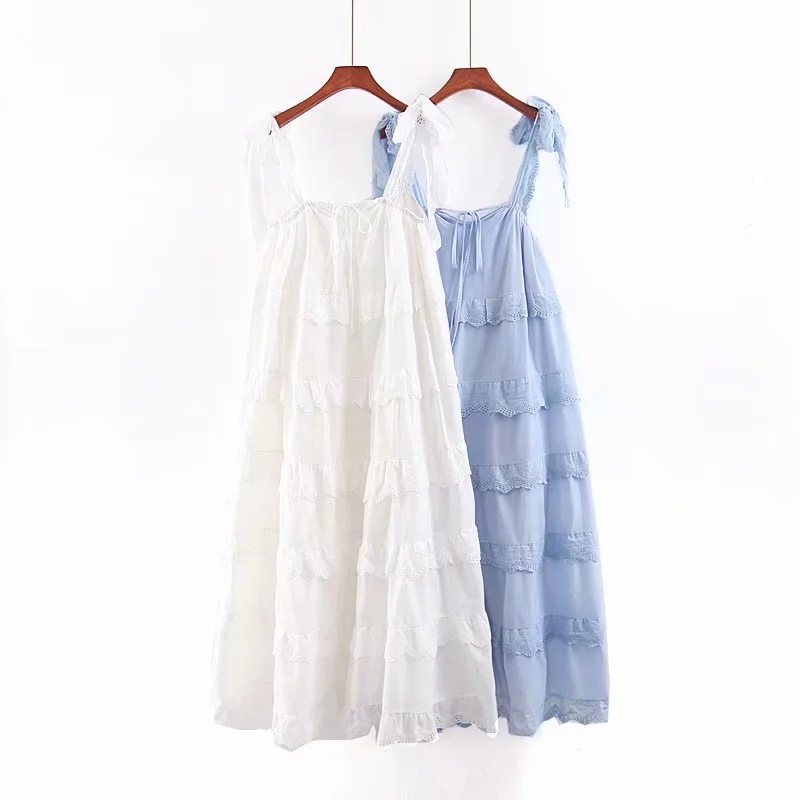 Women Dress Ruffles Sleeveless Sexy White Blue Plus Size Long Summer es Clothes Fashion 210513