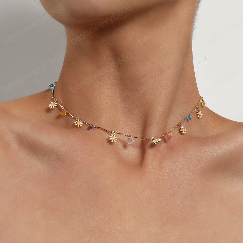 Bohemian Stitching Chain Necklaces Colorful Love Acrylic Crystal Flower Tassel Pendant Choker Necklace For Women Fashion Jewelry
Bohemian Stitching Chain Necklaces Colorful Love Acrylic Crystal Flower Tassel Pendant Choker Necklace For Women Fashion Jewelry