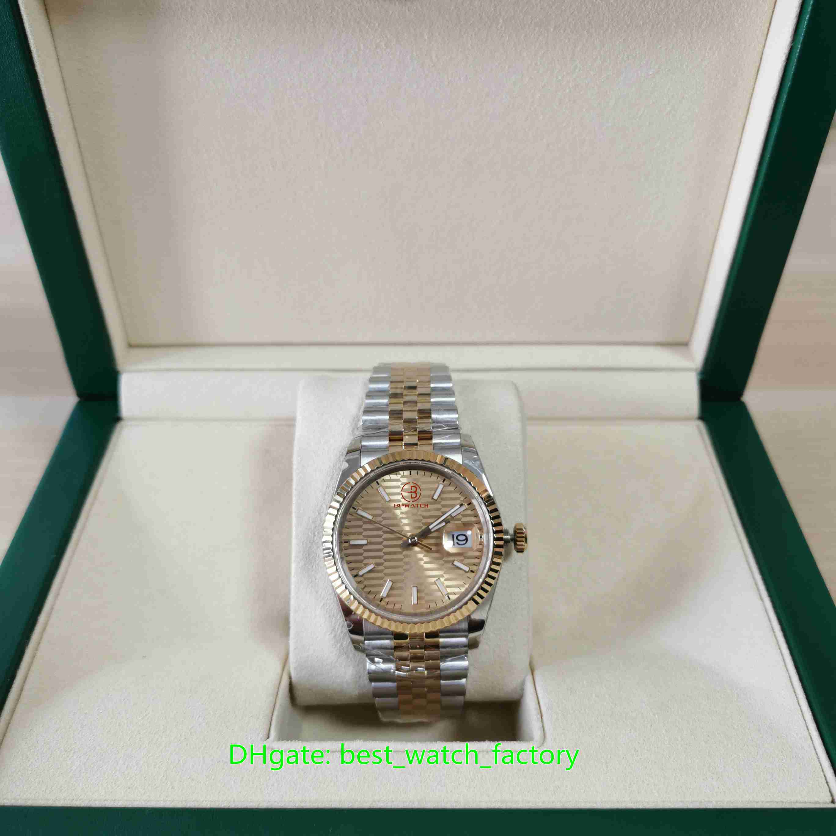 BP Maker Top Quality Watches 36mm Datejust 126233 m126233-0040 President 18k Yellow Gold Asia 2813 Movement Mechanical Automatic Watch Ladies Women's Watches, No box papers
BP Maker Top Quality Watches 36mm Datejust 126233 m126233-0040 President 18k Yellow Gold Asia 2813 Movement Mechanical Automatic Watch Ladies Women's Watches, No box papers