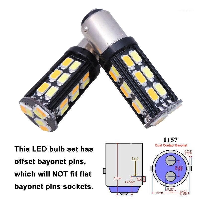 Emergency Lights 1157 LED Bulbs 1157NA 12V DC 2pcs Set 3 Dimensional Design 30-SMD For Turn Signal
Emergency Lights 1157 LED Bulbs 1157NA 12V DC 2pcs Set 3 Dimensional Design 30-SMD For Turn Signal