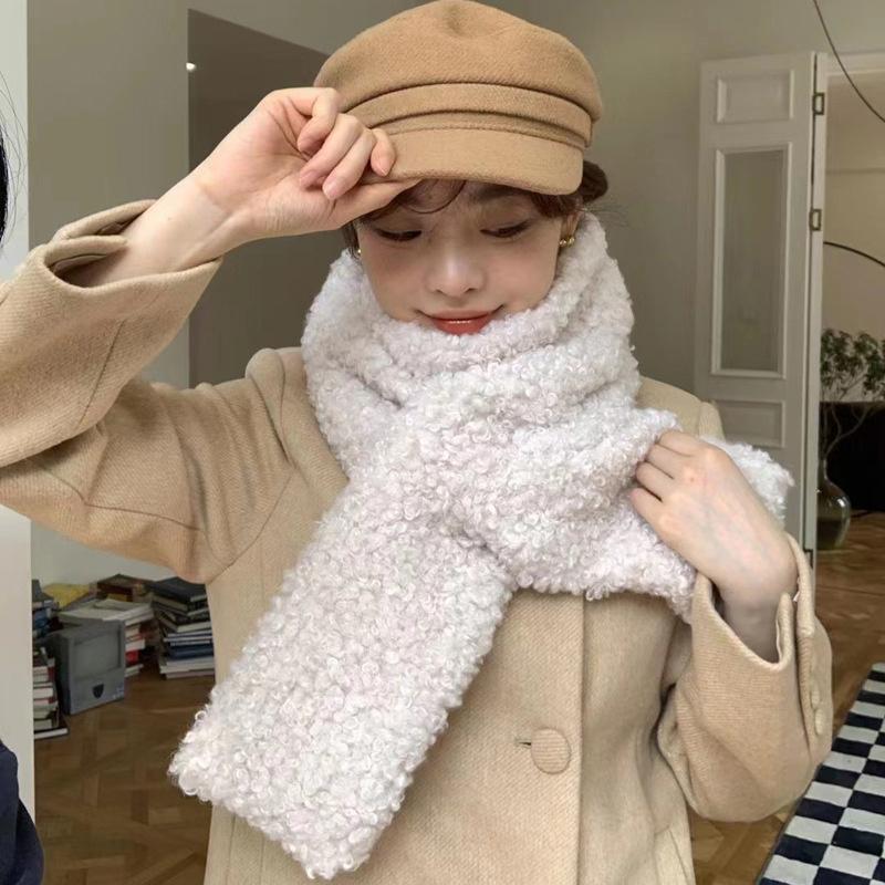 Scarves Romantic Minimalist Hairy Solid Color Short Wool Scarf Cotton Autumn Winter French Korean Lamb Fur Imitation Women's
Scarves Romantic Minimalist Hairy Solid Color Short Wool Scarf Cotton Autumn Winter French Korean Lamb Fur Imitation Women's