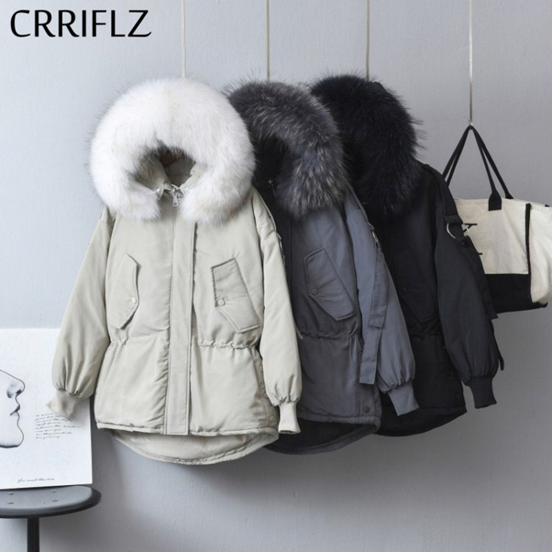 Raccoon Fur Collar Medium Long Winter White Duck Down Jacket Women Solid Elegant Hooded Coats Warm Thicken Parka 210520, Black
Raccoon Fur Collar Medium Long Winter White Duck Down Jacket Women Solid Elegant Hooded Coats Warm Thicken Parka 210520, Black