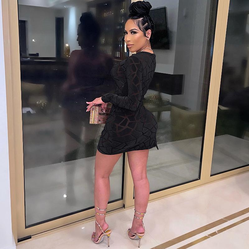 Chic Zipped Mini Dress Royal Blue Womens Long Sleeve Side Slit Skinny Veet Short Party Dresses Birthday Outfits