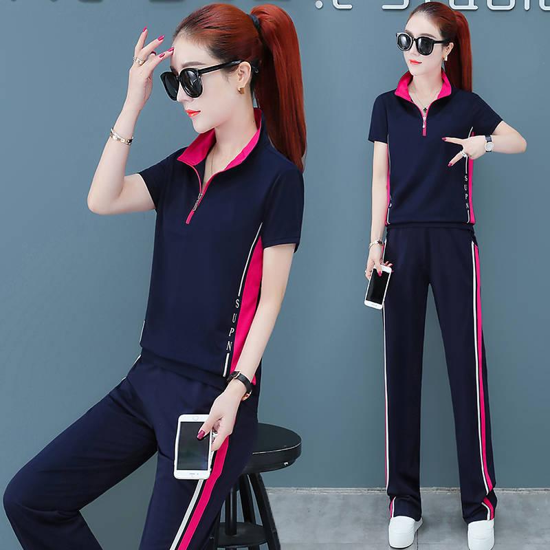 Piece Set Tracksuit Women Striped Two Top And Pants Femme Clothes Elastic Waist Long Lounge Wear Dress