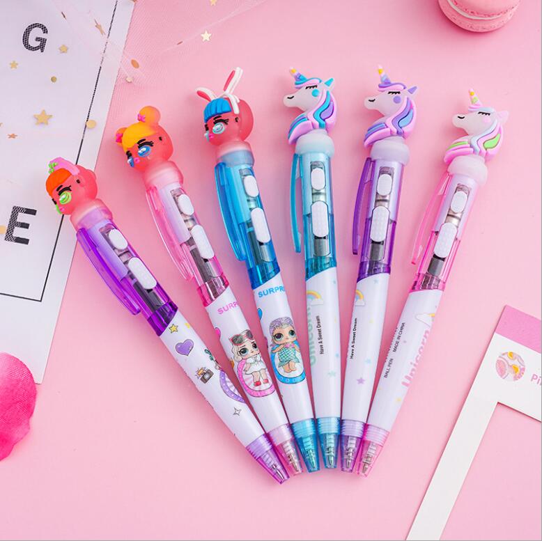 sundries Cute cartoon doll pony light-emitting ballpoint pen creative with light oil pens student writing stationery
sundries Cute cartoon doll pony light-emitting ballpoint pen creative with light oil pens student writing stationery