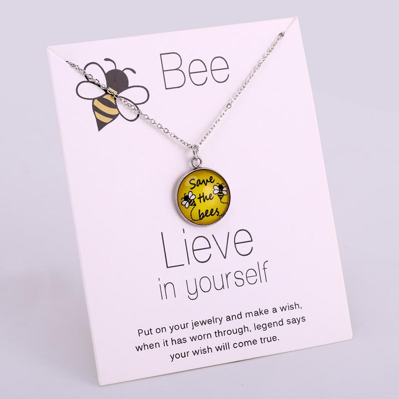 Pendant Necklaces Save The Bees Honeybee Chain Friends Women Girl's Jewelry Party Friendship Christmas Gift Drop
Pendant Necklaces Save The Bees Honeybee Chain Friends Women Girl's Jewelry Party Friendship Christmas Gift Drop