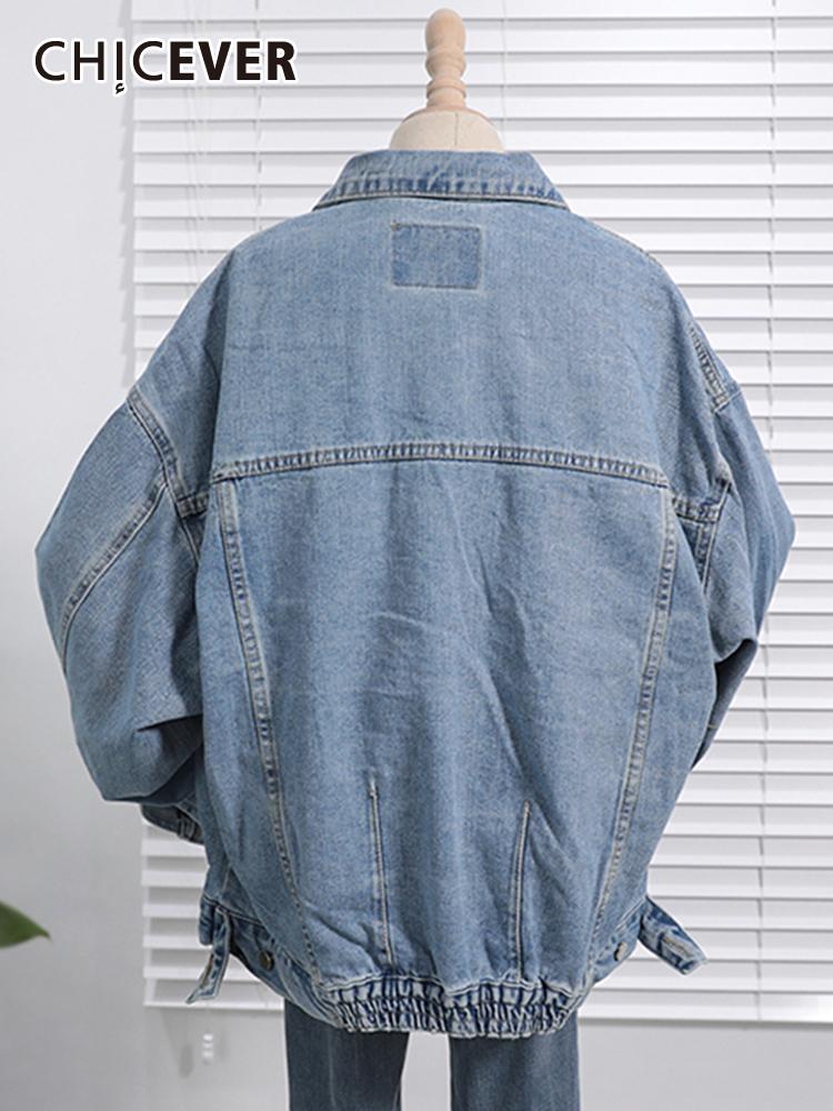 Women's Jackets CHICEVER Minimalist Blue Loose Fashion Jacket For Women Lapel Long Sleeve Dual Pocket Denim Coat Female Autumn 2021 Clothing, Black;brown
Women's Jackets CHICEVER Minimalist Blue Loose Fashion Jacket For Women Lapel Long Sleeve Dual Pocket Denim Coat Female Autumn 2021 Clothing, Black;brown