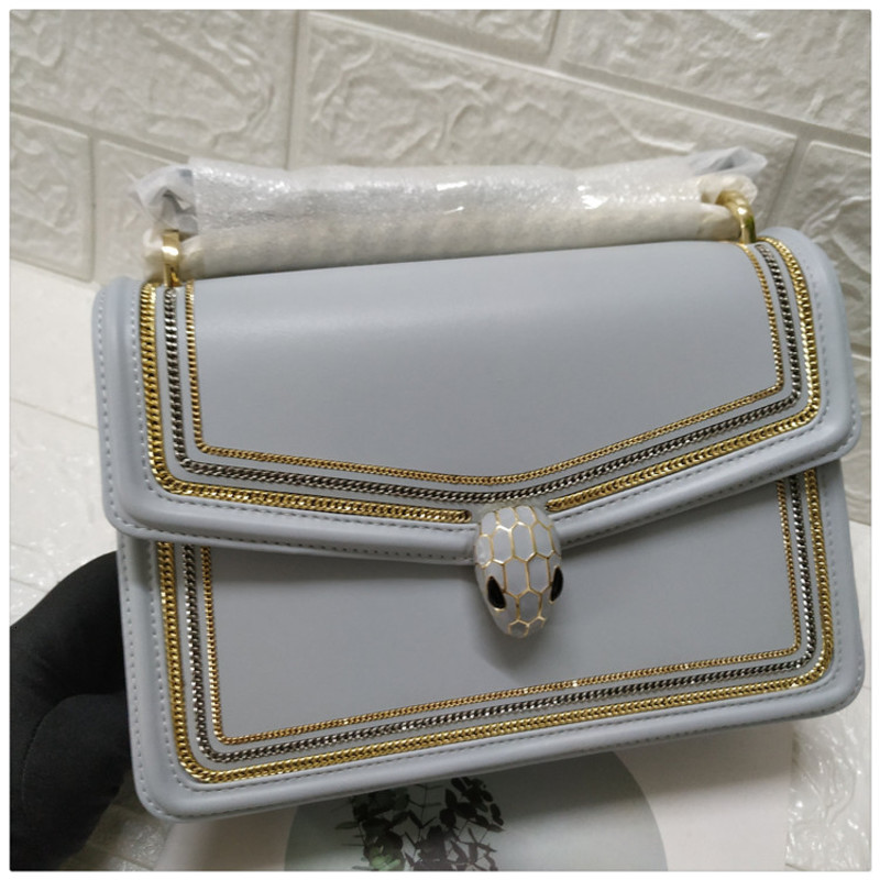 Messenger Bags Messenger Bags Snakehead Small 2021 Square Enamel Portable One Shoulder Messenger Leather Chain Lady Bag