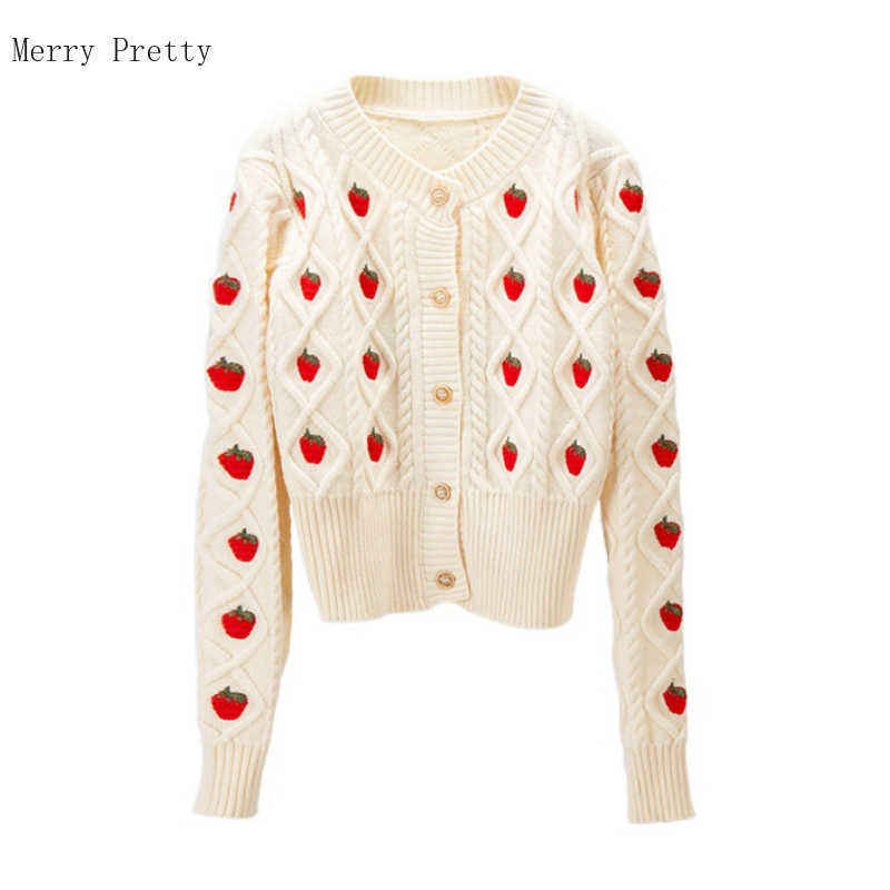 Strawberry Embroidery Knitted Casual Women Cardigans Spring Vintage Full Sleeve O-neck Sweaters Korean Jumpers Tops 210526, White
Strawberry Embroidery Knitted Casual Women Cardigans Spring Vintage Full Sleeve O-neck Sweaters Korean Jumpers Tops 210526, White