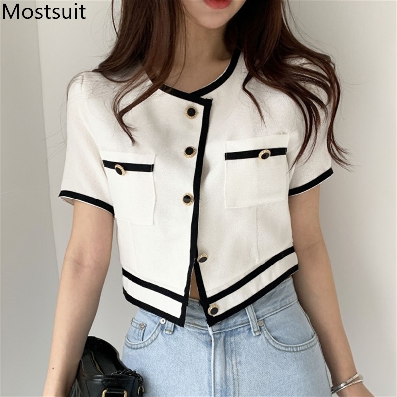 Summer Vintage Elegant Short Tops Tshirts Women Sleeve Single-breasted Fashion Korean Ladies Shirts Femme 210518, Purple
Summer Vintage Elegant Short Tops Tshirts Women Sleeve Single-breasted Fashion Korean Ladies Shirts Femme 210518, Purple