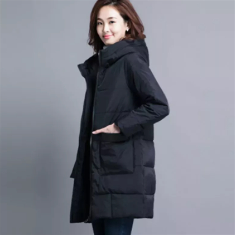 Autumn And Winter Parka Jacket Women Plus Size Women's Cotton-padded Clothes Mid-length Loose Fashion Wild Coat Female 202 211018