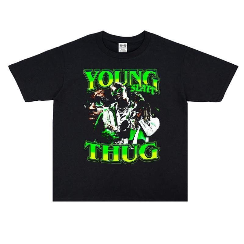 European and American Southern Rap Hip Hop Singer Young Thug Personalized Printed T-shirt Short Sleeve Loose Men' Women' Fashion, Black
European and American Southern Rap Hip Hop Singer Young Thug Personalized Printed T-shirt Short Sleeve Loose Men' Women' Fashion, Black