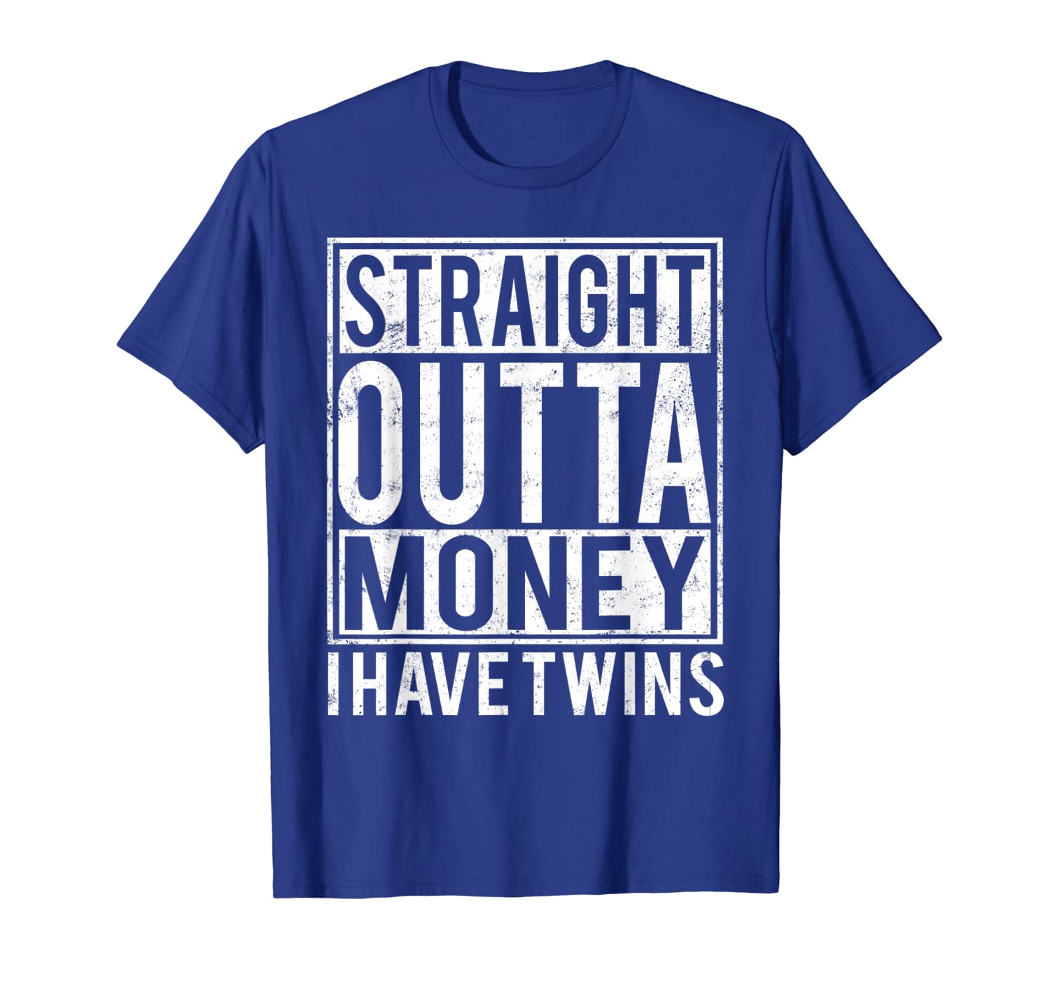 straight outta money i have twins t-shirt, White;black 
straight outta money i have twins t-shirt, White;black