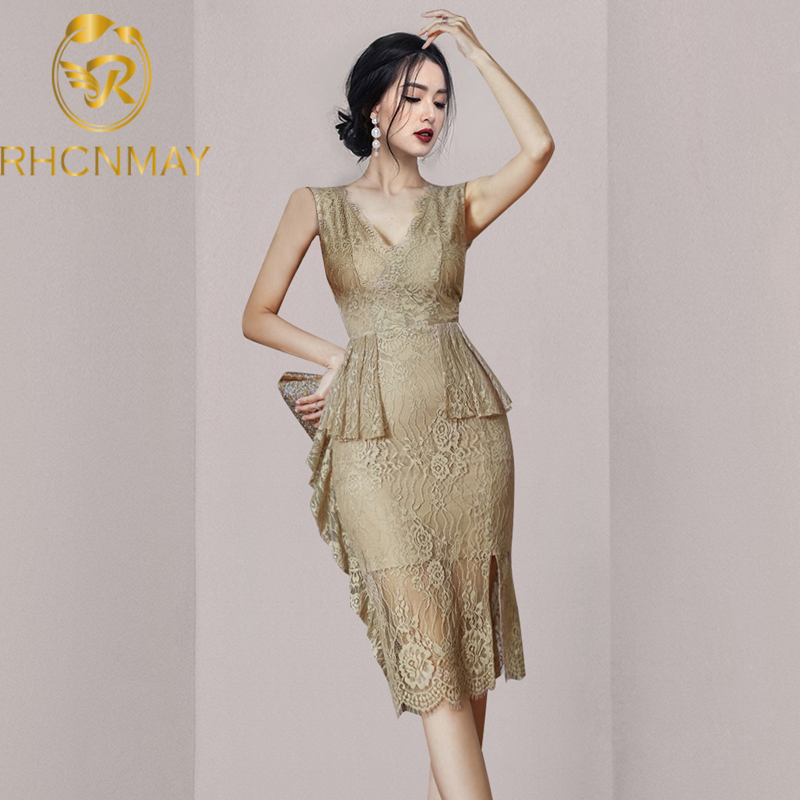 summer new korean v-neck ruffled lace sheath pencil dress bag hip split chic lady party simple series dressesswimwear bathing suits swi, Black;gray
summer new korean v-neck ruffled lace sheath pencil dress bag hip split chic lady party simple series dressesswimwear bathing suits swi, Black;gray