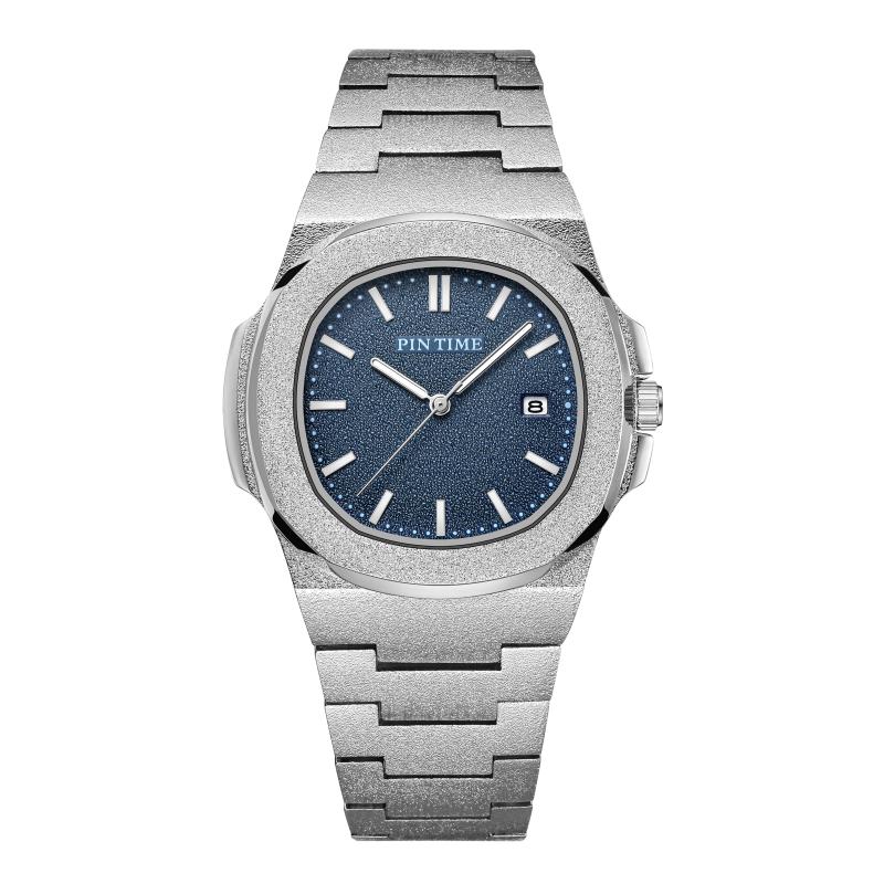 Wristwatches PINTIME Mens Fashion Luxury Watch Nautilus Designer Frosted Stainless Steel Quartz Movement Watches Male Sport Wristwatch, Black
Wristwatches PINTIME Mens Fashion Luxury Watch Nautilus Designer Frosted Stainless Steel Quartz Movement Watches Male Sport Wristwatch, Black